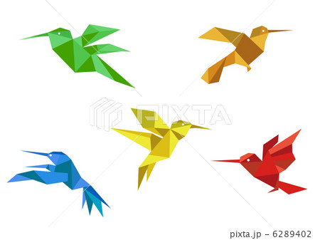 Origami hummingbirds set Origami hummingbirds set 6289402