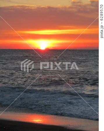 遠州灘　初日の出 6289570