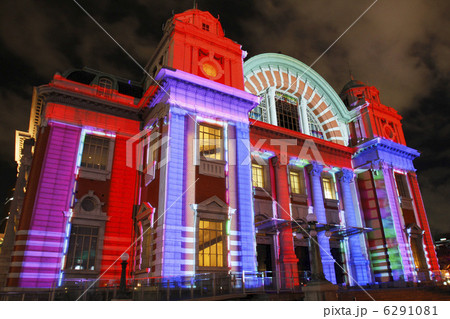 イルミネーション大阪光のルネサンス中之島公会堂レッド&バイオレット イルミネーション大阪光のルネサンス中之島公会堂レッド&バイオレット 6291081
