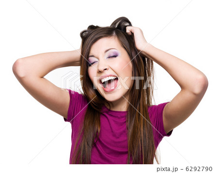 Young screaming woman Young screaming woman 6292790