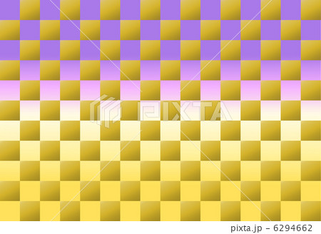 Checkered pattern purple gold gradation - Stock Illustration [6294662] -  PIXTA