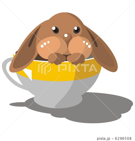 Hare in cup in color 08 6296508