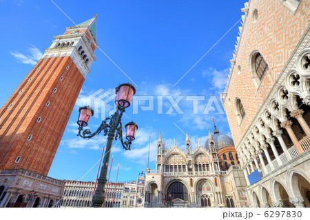 Campanile and Doge's Palace in Venice, Italy. Campanile and Doge's Palace in Venice, Italy. 6297830
