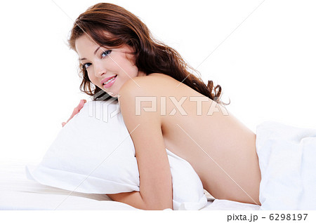 Flirting woman with a sexy nude body Flirting woman with a sexy nude body 6298197