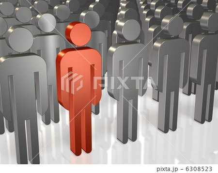 該当者を表す3DCGイラスト 6308523