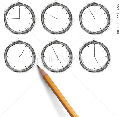 sketch clock 6311635