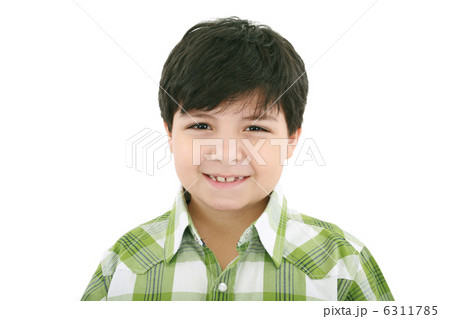 Cute smiling happy little boy isolated on white background Cute smiling happy little boy isolated on white background 6311785