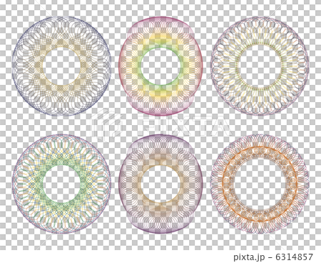 色とりどりのギョーシェロゼット 6314857