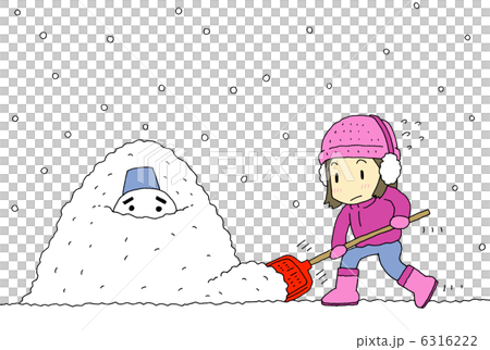 驚くばかり雪かき イラスト 最高の動物画像