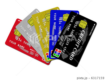 クレジットカード(扇型) クレジットカード(扇型) 6317159
