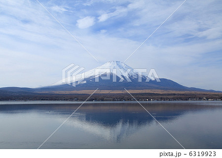 富士五湖　山中湖と富士山－長池にて 6319923