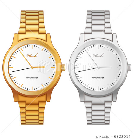 Vector Illustration Of Classic Golden And Steel のイラスト素材