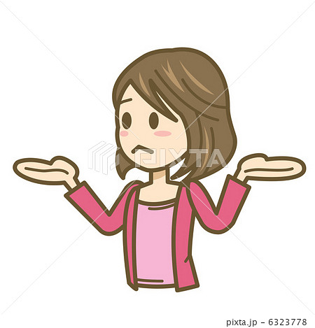 女性　イラスト　上半身　失敗 6323778