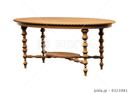 Table isolated over white 3d 6323981