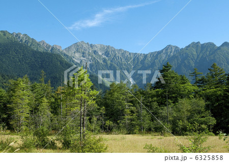 田代湿原と穂高連峰 6325858