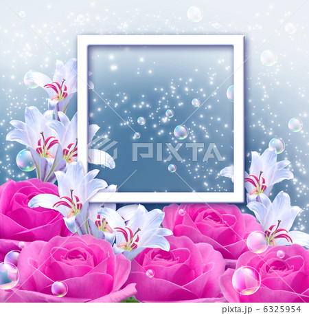 Flowers and and photo frame Flowers and and photo frame 6325954