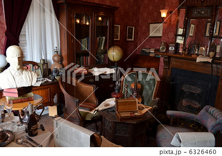 シャーロックホームズの部屋の写真素材
