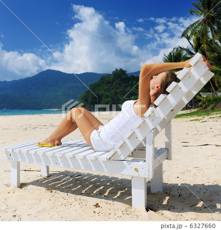 Girl on a beach 6327660