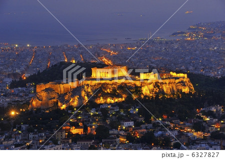 夕暮れのパルテノン神殿 6327827