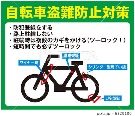 自転車盗難防止対策-7 自転車盗難防止対策-7 6329100