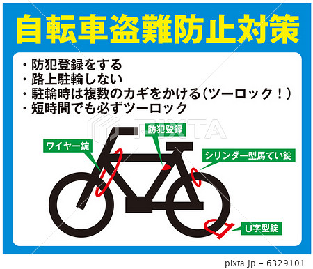 自転車盗難防止対策-8 6329101