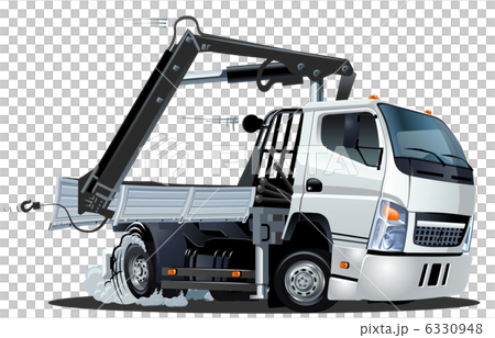 Cartoon tow truck crane 6330948