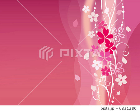 桜ピンクポスターのイラスト素材