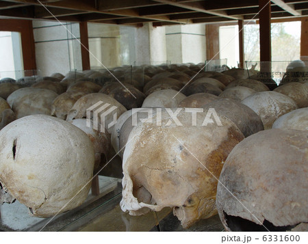 キリングフィールド(チュンエク)･慰霊塔の中の人骨（プノンペン／カンボジア） 6331600