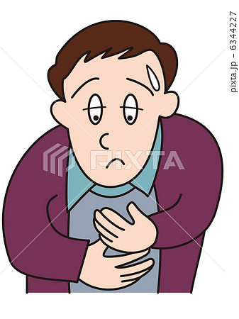 具合が悪い男性 具合が悪い男性 6344227