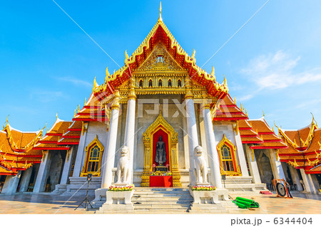 ワット ベーンチャマボピット 大理石の寺院 タイ バンコク の写真素材