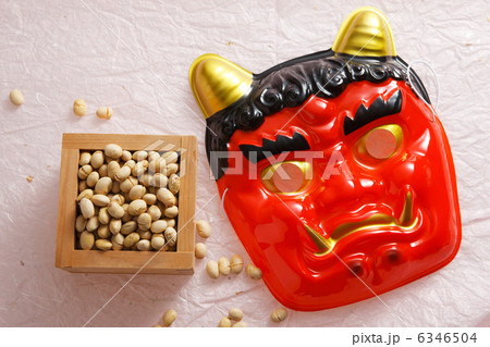 鬼の面と豆 鬼の面と豆 6346504