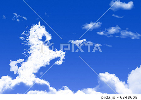 馬の雲21（たてがみ有り） 6348608
