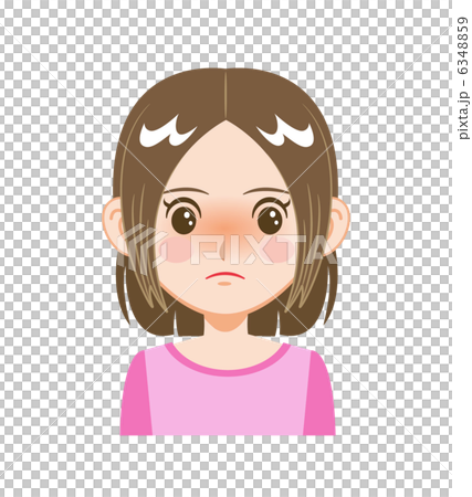 女孩·面部表情各種各樣·害羞 6348859