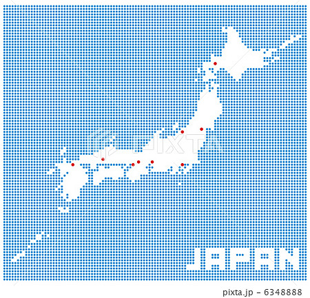 ドット日本地図 ドット日本地図 6348888