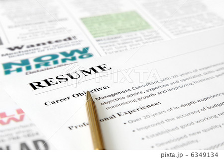 Closeup of Resume with Pen Closeup of Resume with Pen 6349134