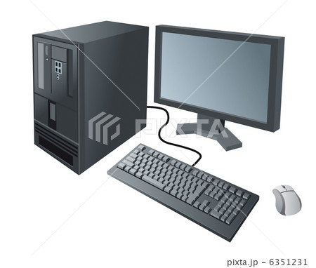 デスクトップパソコン02＿画面黒 6351231