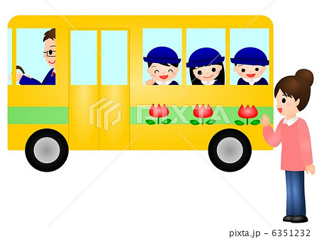 幼稚園バス　ママ 6351232