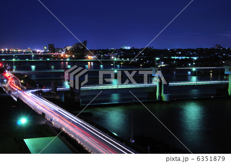 関屋分水夜景 関屋分水夜景 6351879