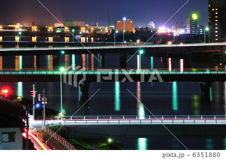 関屋分水夜景　 6351880