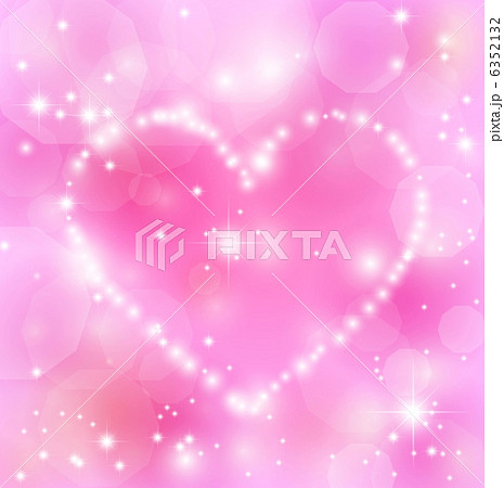 薄いピンクのキラキラハート背景のイラスト素材 6352132 Pixta