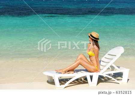 Girl on a beach 6352815