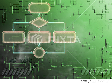 Empty flow chart diagram Empty flow chart diagram 6355898