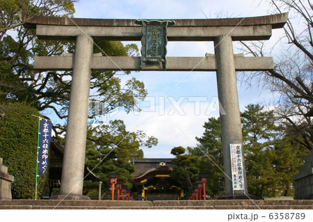 京都　豊国神社　鳥居 6358789