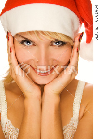 Mrs. Santa dreaming about Christmas presents  6361604