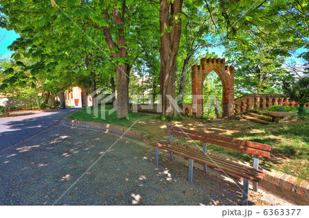 Ancient gate. Novello, Northern Italy. 6363377