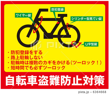 自転車盗難防止対策-12 6364668