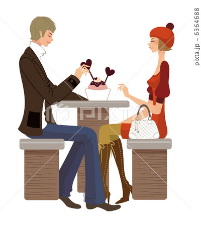 Couple sitting in café Couple sitting in café 6364688