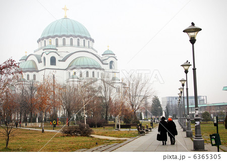 セルビアベオグラード サヴァ教会の街角 セルビアベオグラード サヴァ教会の街角 6365305