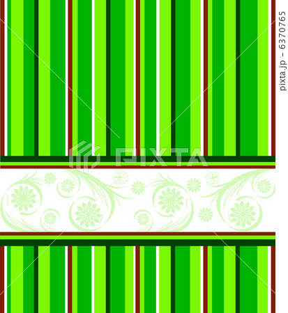 illustration of a green striped background with ornament illustration of a green striped background with ornament 6370765