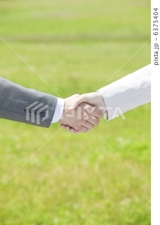 握手するビジネスマンとビジネスウーマンの手 6375404
